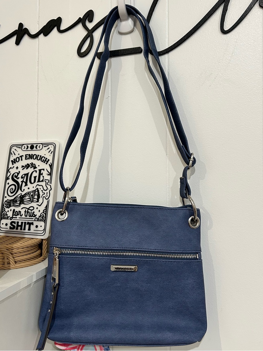 Rosetti Navy Blue Shoulder Crossbody Bag